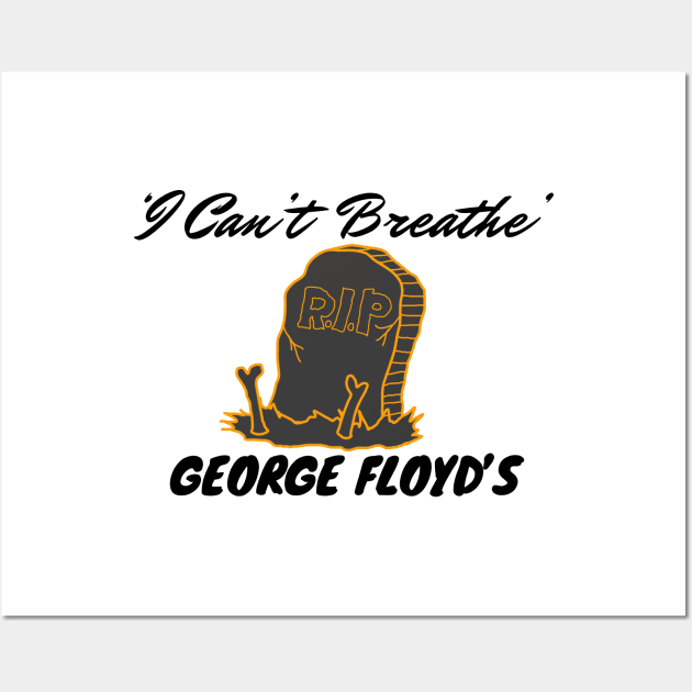 black lives matter,I Can't Breathe Yard Sign | Justice For George Floyd Yard Sign black history Wall Art by Harry store